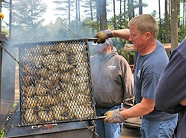 Chicken BBQ at Crown Point Camping Area